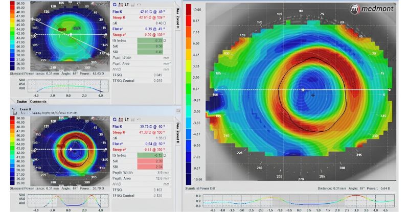 Chụp bản đồ giác mạc là một trong những kỹ thuật thực hiện trong quá trình khám mắt chuyên sâu