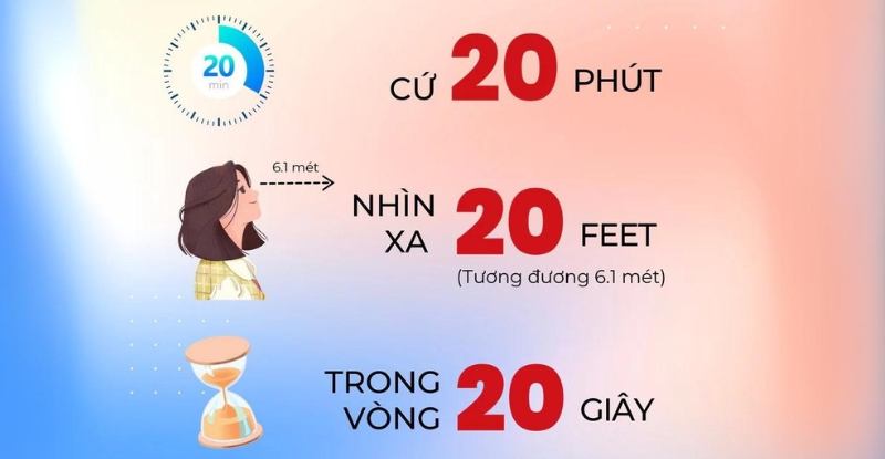 Thực hiện quy tắc 20-20-20